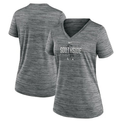 Chicago White Sox Nike Women's City Connect Velocity Practice Performance V-Neck T-Shirt - MLB T-shirts
