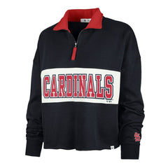 St. Louis Cardinals '47 Women's Remi Quarter-Zip Cropped Top - MLB Tops