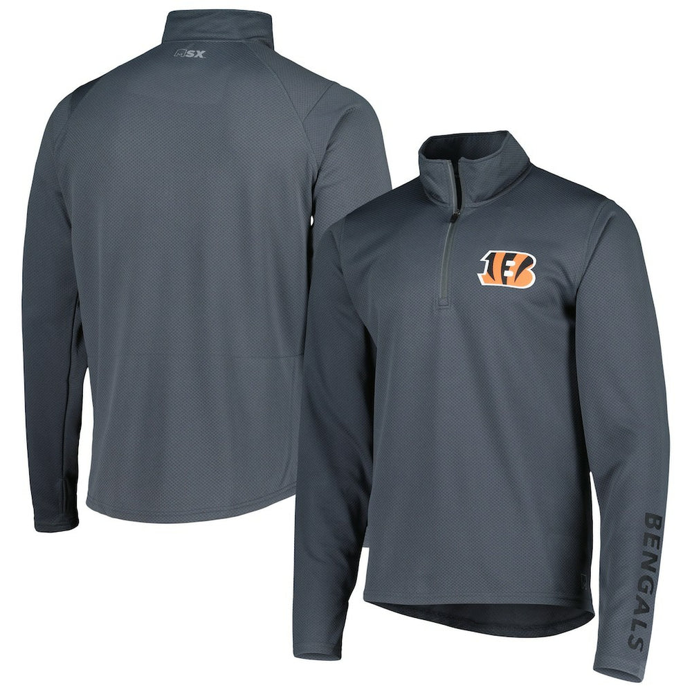 Cincinnati Bengals MSX by Michael Strahan Half-Zip Pullover | NFL Discount