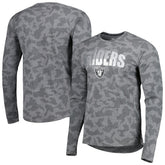 Las Vegas Raiders MSX by Michael Strahan Performance Camo Long Sleeve T-Shirt | NFL Discount