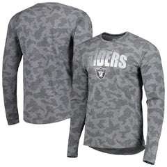 Las Vegas Raiders MSX by Michael Strahan Performance Camo Long Sleeve T-Shirt | NFL Discount