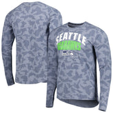 Seattle Seahawks MSX by Michael Strahan Performance Camo Long Sleeve T-Shirt | NFL Discount