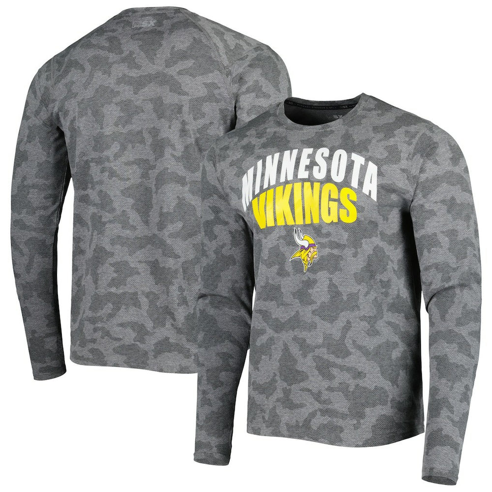 Minnesota Vikings MSX by Michael Strahan Performance Camo Long Sleeve T-Shirt | NFL US