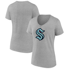 Seattle Kraken Fanatics Women's Primary Logo Team V-Neck T-Shirt - NHL T-shirts