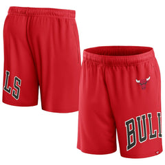Red Chicago Bulls Free Throw Mesh Shorts | NBA