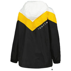 Boston Bruins Tommy Hilfiger Women's Staci Half-Zip Windbreaker Jacket - NHL Jackets
