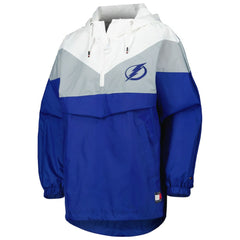 Tampa Bay Lightning Tommy Hilfiger Women's Staci Half-Zip Windbreaker Jacket - NHL Jackets