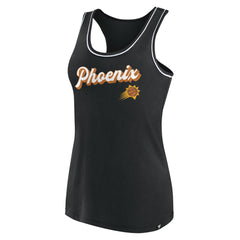 Black Phoenix Suns Women's Wordmark Logo Racerback Tank Top | NBA