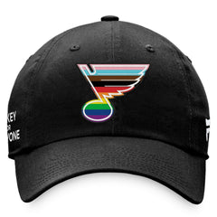 St. Louis Blues Fanatics Team Logo Pride Adjustable Hat - NHL Hats