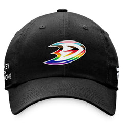 Anaheim Ducks Fanatics Team Logo Pride Adjustable Hat - NHL Hats