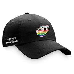 Detroit Red Wings Fanatics Team Logo Pride Adjustable Hat - NHL Hats
