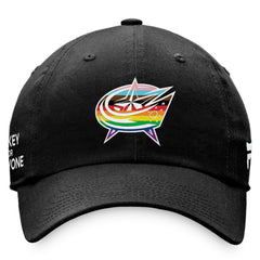 Columbus Blue Jackets Fanatics Team Logo Pride Adjustable Hat - NHL Hats