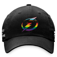 Tampa Bay Lightning Fanatics Team Logo Pride Adjustable Hat - NHL Hats