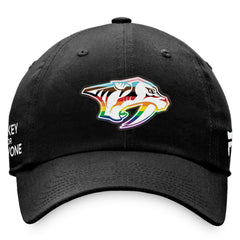 Nashville Predators Fanatics Team Logo Pride Adjustable Hat - NHL Hats