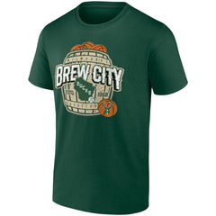 Hunter Green Milwaukee Bucks Brew City Hometown Collection T-Shirt | NBA