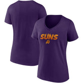 Purple Phoenix Suns Women's Hometown Collection On Fire V-Neck T-Shirt | NBA