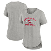 Washington Nationals Nike Women's Hot Prospect Tri-Blend T-Shirt - MLB T-shirts