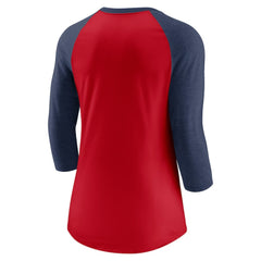 Washington Nationals Nike Women's Next Up Tri-Blend Raglan 3/4-Sleeve T-Shirt - MLB T-shirts