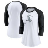 Chicago White Sox Nike Women's Next Up Tri-Blend Raglan 3/4-Sleeve T-Shirt - MLB T-shirts