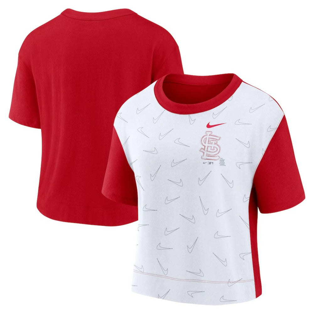St. Louis Cardinals Nike Women's Line Up High Hip Fashion T-Shirt - MLB T-shirts