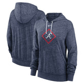 Atlanta Braves Nike Women's Diamond Icon Gym Vintage Lightweight Hooded Top - MLB Tops