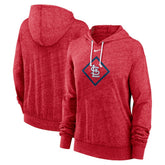 St. Louis Cardinals Nike Women's Diamond Icon Gym Vintage Lightweight Hooded Top - MLB Tops