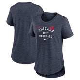 Chicago White Sox Nike Women's Rewind Arch Mix Tri-Blend T-Shirt - MLB T-shirts