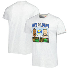 Los Angeles Rams Aaron Donald & Cooper Kupp Homage Unisex NFL Jam Tri-Blend T-Shirt | NFL New