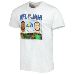 Los Angeles Rams Aaron Donald & Cooper Kupp Homage Unisex NFL Jam Tri-Blend T-Shirt | NFL New