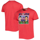 Buffalo Bills Andre Reed & Jim Kelly Homage Unisex NFL Jam Retired Tri-Blend T-Shirt | NFL Sale