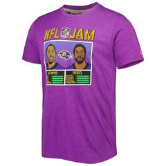 Baltimore Ravens Ray Lewis & Ed Reed Homage Unisex NFL Jam Retired Tri-Blend T-Shirt | NFL Sale