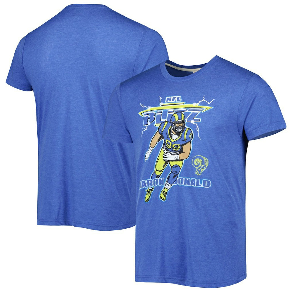 Los Angeles Rams Aaron Donald Homage Unisex NFL Blitz Player Tri-Blend T-Shirt | NFL US