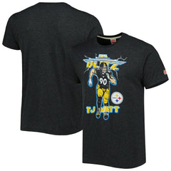 Pittsburgh Steelers T.J. Watt Homage Unisex NFL Blitz Player Tri-Blend T-Shirt | NFL US