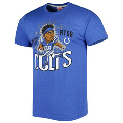 Indianapolis Colts Jonathan Taylor Homage Unisex Caricature Player Tri-Blend T-Shirt | NFL US