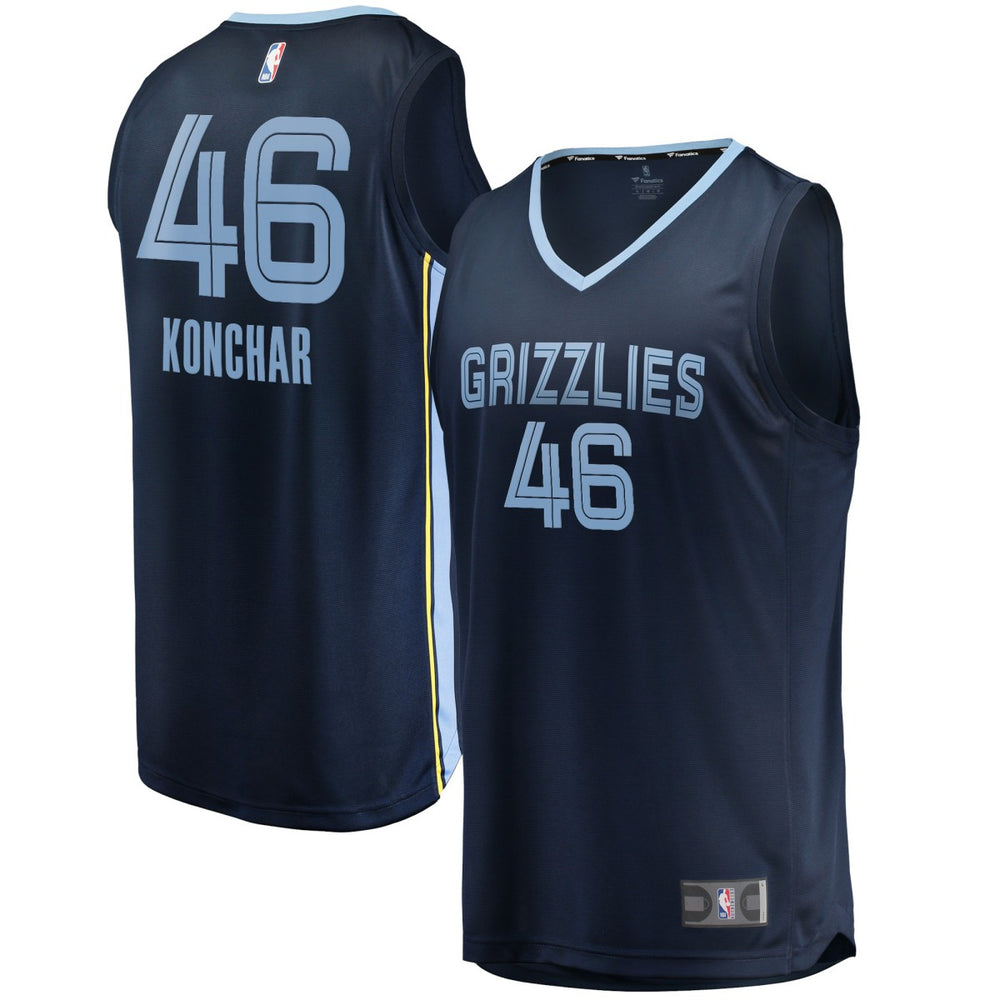 Navy John Konchar Memphis Grizzlies Fast Break Replica Jersey | NBA