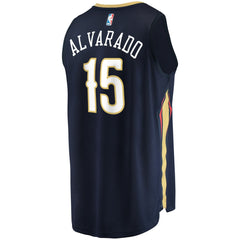 Navy Jose Alvarado New Orleans Pelicans Fast Break Replica Jersey | NBA