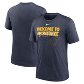 Milwaukee Brewers Nike Home Spin Tri-Blend T-Shirt - MLB T-shirts