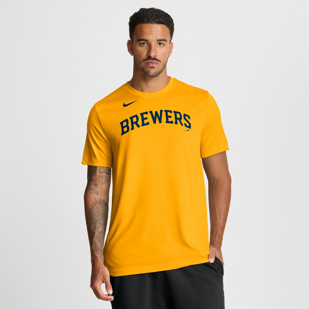 Milwaukee Brewers Nike New Legend Wordmark Dri-FIT T-Shirt - MLB T-shirts