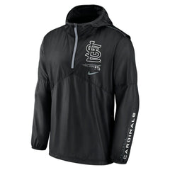 St. Louis Cardinals Nike Authentic Night Game Performance Half-Zip Windbreaker - MLB Windbreaker