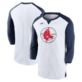 Boston Red Sox Nike Rewind 3/4-Sleeve T-Shirt - MLB T-shirts