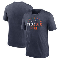 Detroit Tigers Nike Rewind Review Slash Tri-Blend T-Shirt - MLB T-shirts