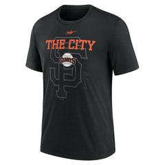 San Francisco Giants Nike Rewind Retro Tri-Blend T-Shirt - MLB T-shirts