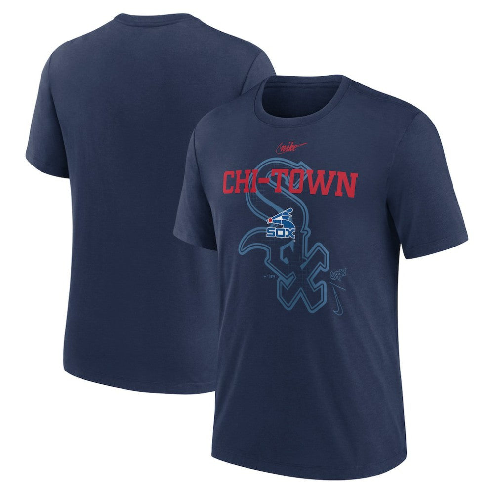 Chicago White Sox Nike Rewind Retro Tri-Blend T-Shirt - MLB T-shirts