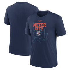 Detroit Tigers Nike Rewind Retro Tri-Blend T-Shirt - MLB T-shirts