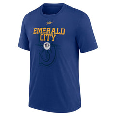 Seattle Mariners Nike Rewind Retro Tri-Blend T-Shirt - MLB T-shirts