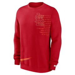 St. Louis Cardinals Nike Statement Ball Game Fleece Pullover Sweatshirt - MLB Pullover