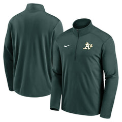 Athletics Nike Agility Pacer Performance Half-Zip Top - MLB Tops
