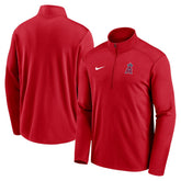 Los Angeles Angels Nike Agility Pacer Lightweight Performance Half-Zip Top - MLB Tops