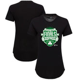 Black Boston Celtics Sportiqe Women's 2022 NBA Finals Crest Phoebe T-Shirt | NBA