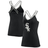 Chicago White Sox Fanatics Women's Barrel It Up Cross Back V-Neck Tank Top - MLB Tanks